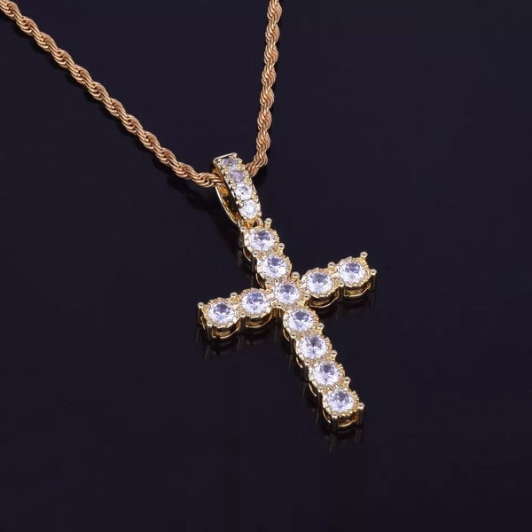 MENS ICY CROSS NECKLACE - Bling Ting