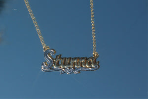 OLD SCHOOL NAME NECKLACE - Bling Ting