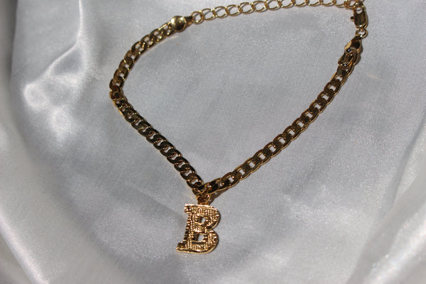 CUSTOMIZED INITIAL ANKLET - Bling Ting