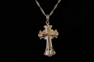 CHROME CROSS NECKLACE - Bling Ting