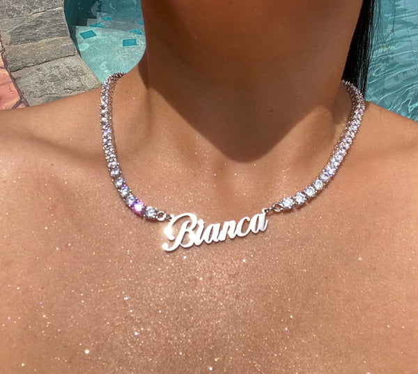 TENNIS NAME NECKLACE - Bling Ting