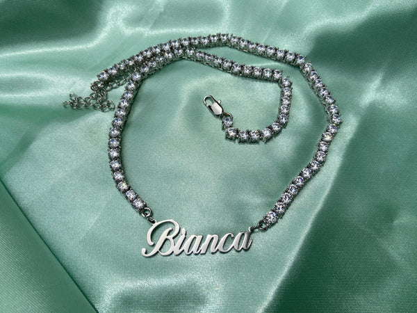 TENNIS NAME NECKLACE - Bling Ting